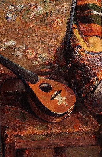 Paul Gauguin Mandoline sur une Chaise Norge oil painting art